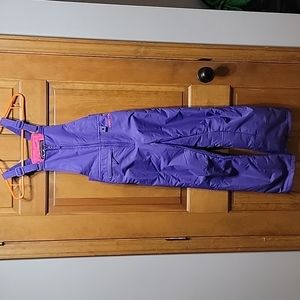 Artix purple snow bibs size small